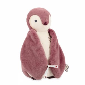Peluche manchot enregistreuse et bruits blanc rose Kaloo