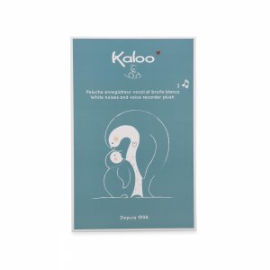 Peluche manchot enregistreuse et bruits blanc rose Kaloo