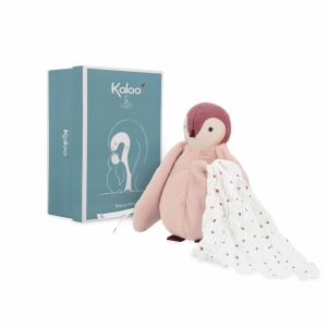 Peluche à bisous pingouin rose Kaloo