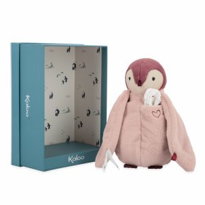 Peluche à bisous pingouin rose Kaloo
