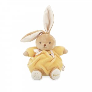 Peluche lapin patapouf 17 cm jaune Kaloo