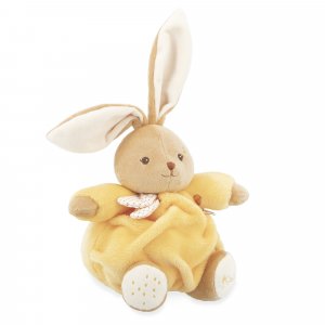 Peluche lapin patapouf 17 cm jaune Kaloo