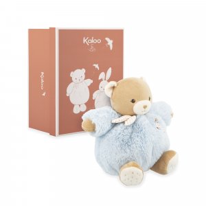 Peluche ours patapouf 17 cm bleu Kaloo