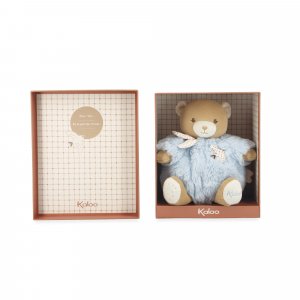 Peluche ours patapouf 17 cm bleu Kaloo