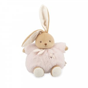 Peluche lapin patapouf 17 cm rose Kaloo