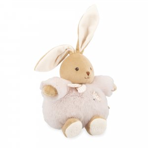 Peluche lapin patapouf 17 cm rose Kaloo