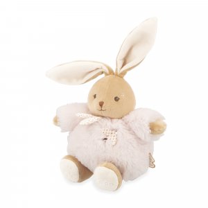 Peluche lapin patapouf 17 cm rose Kaloo