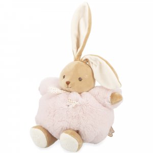 Peluche lapin patapouf 25 cm rose Kaloo