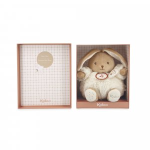 Peluche lapin patapouf musical 17 cm crème Kaloo