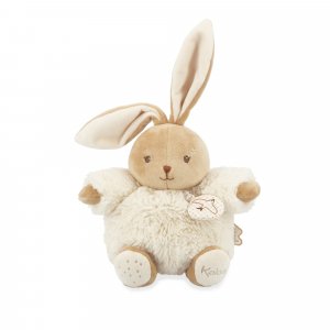 Peluche lapin patapouf musical 17 cm crème Kaloo