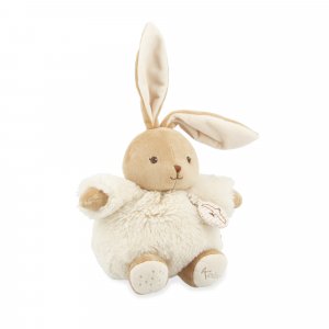 Peluche lapin patapouf musical 17 cm crème Kaloo