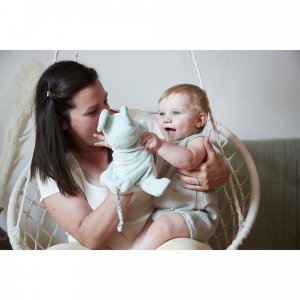 Doudou marionnette petite souris verte 24 cm Kaloo