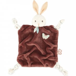 Doudou plat plume lapin cannelle 26 cm Kaloo