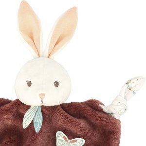 Doudou plat plume lapin cannelle 26 cm Kaloo