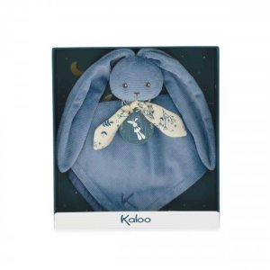 Doudou lapin lapinoo bleu horizon Kaloo