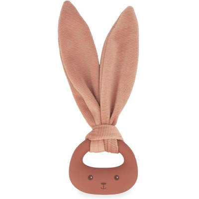 Anneau de dentition lapin en silicone terracotta