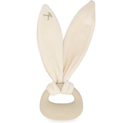 Anneau de dentition lapin en silicone crème