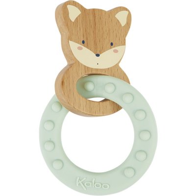 KALOO Anneau de dentition en silicone renard vert