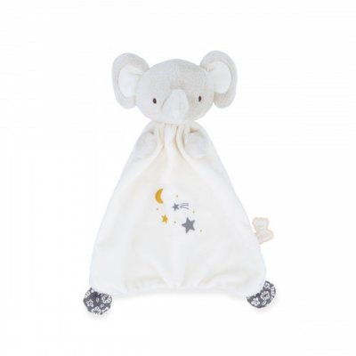 Coffret naissance doudou et collier bola elephant