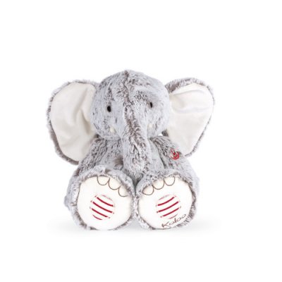 Peluche éléphant noa gris prestige
