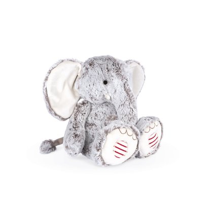Peluche éléphant noa gris prestige