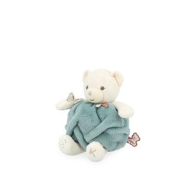 Peluche boule ours vert 23cm