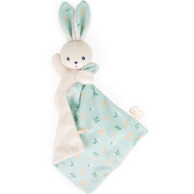 Doudou carré douceur plat lapin bouquet d'agrumes