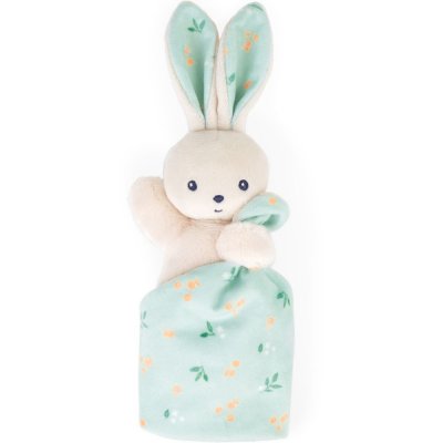 Doudou carré douceur plat lapin bouquet d'agrumes