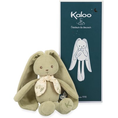 Doudou lapinoo 25 cm vert