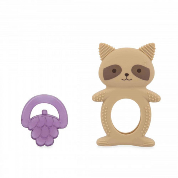 Lot de 2 anneaux de dentition et réfrigérant raton laveur Kaloo