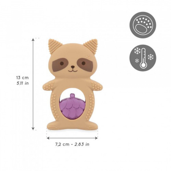 Lot de 2 anneaux de dentition et réfrigérant raton laveur Kaloo