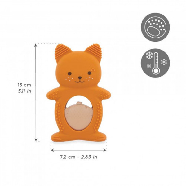 Lot de 2 anneaux de dentition et réfrigérant ecureuil Kaloo