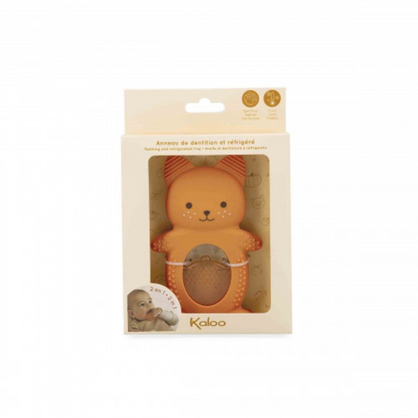 Lot de 2 anneaux de dentition et réfrigérant ecureuil Kaloo