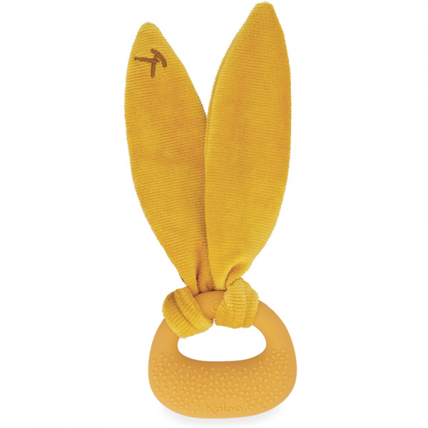 Anneau de dentition lapin en silicone ocre Kaloo