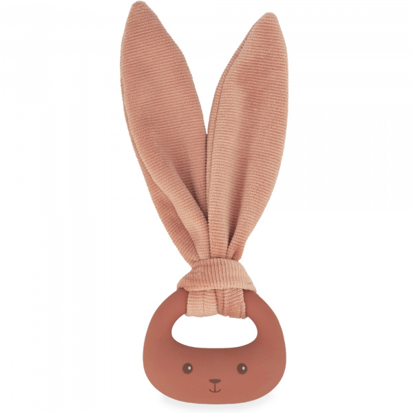 Anneau de dentition lapin en silicone terracotta Kaloo