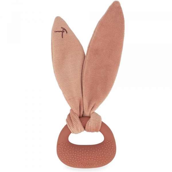 Anneau de dentition lapin en silicone terracotta Kaloo