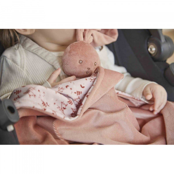 Couverture doudou lapin 80 x 70 cm terracotta Kaloo