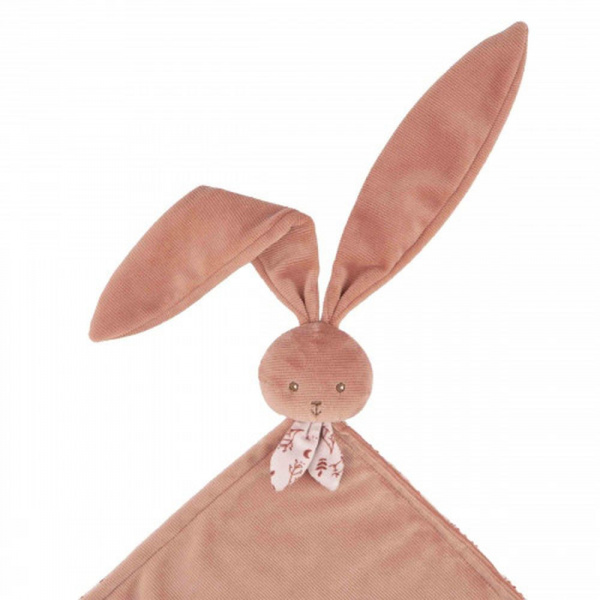 Couverture doudou lapin 80 x 70 cm terracotta Kaloo