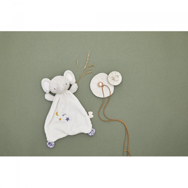 Coffret naissance doudou et collier bola elephant Kaloo