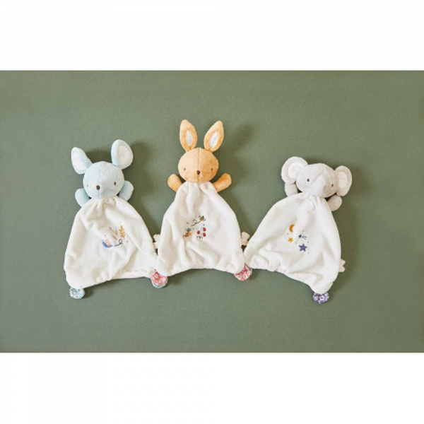 Coffret naissance doudou et collier bola elephant Kaloo