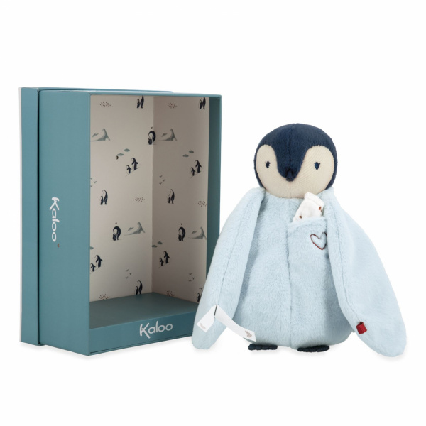Peluche à bisous pingouin bleu Kaloo