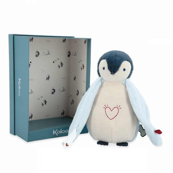 Peluche veilleuse pingouin bleu Kaloo