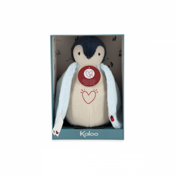 Peluche veilleuse pingouin bleu Kaloo