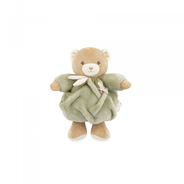 Peluche ours patapouf 17 cm vert Kaloo