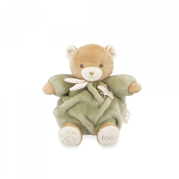 Peluche ours patapouf 17 cm vert Kaloo