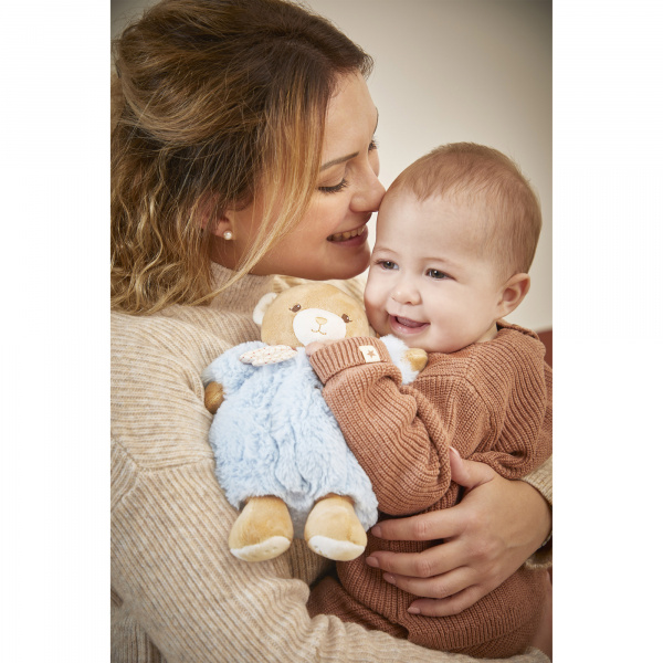 Peluche ours patapouf 17 cm bleu Kaloo