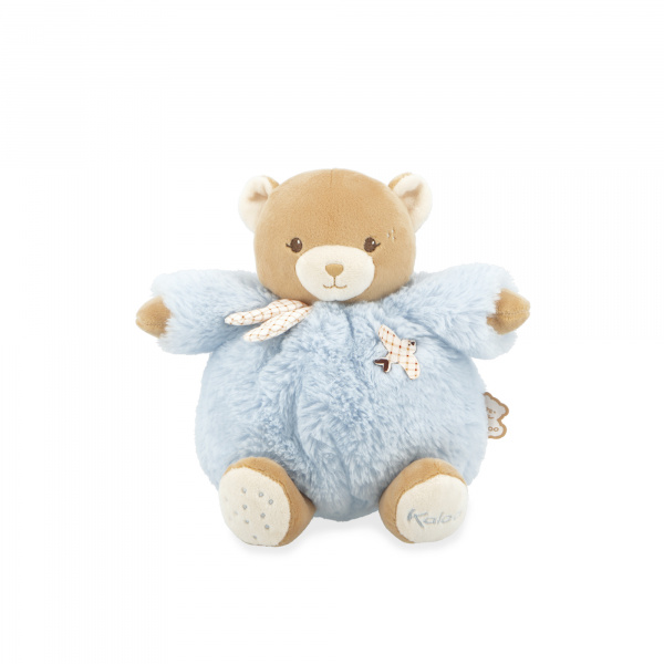 Peluche ours patapouf 17 cm bleu Kaloo