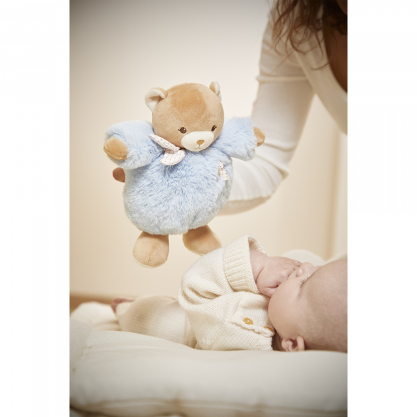 Peluche ours patapouf 17 cm bleu Kaloo