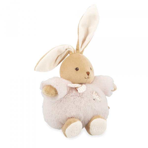Peluche lapin patapouf 17 cm rose Kaloo