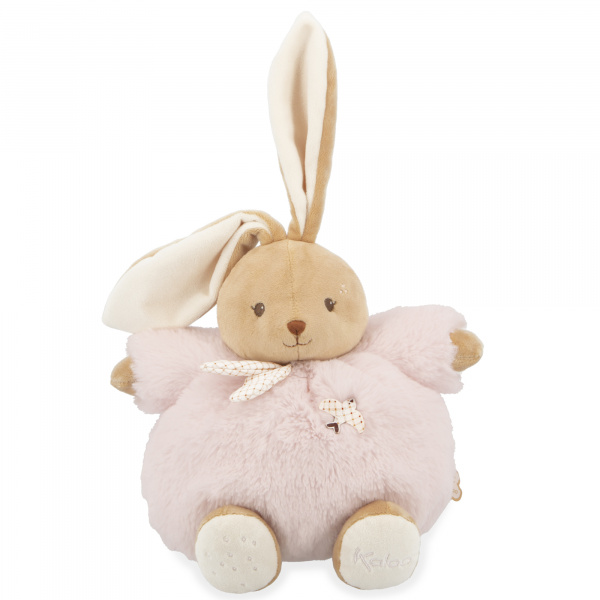 Peluche lapin patapouf 25 cm rose Kaloo